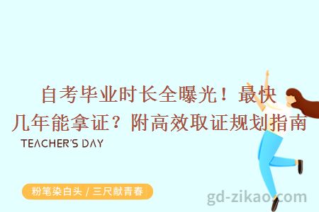 自考毕业时长全曝光!最快几年能拿证?附高效取证规划指南